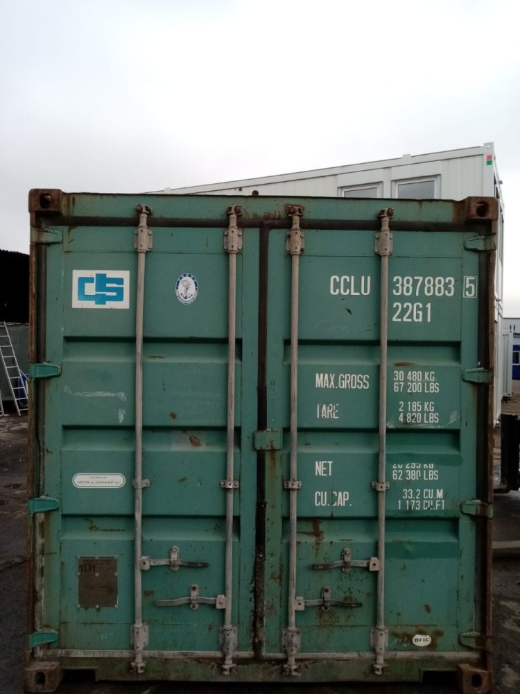 Seecontainer 20 nach eine Reise Nr. 1231