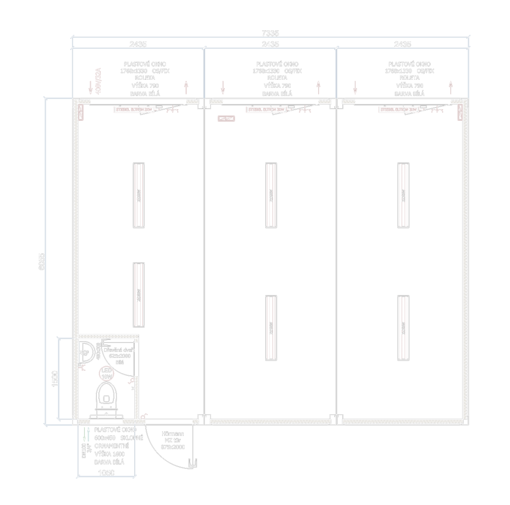 3-er Containeranlage - TB /WC