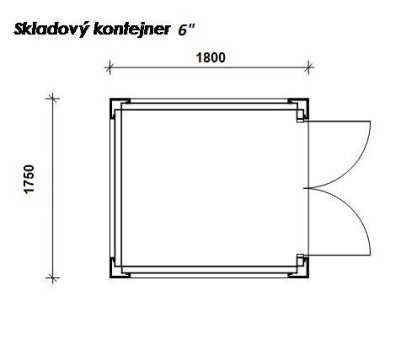 Lagercontainer 6'