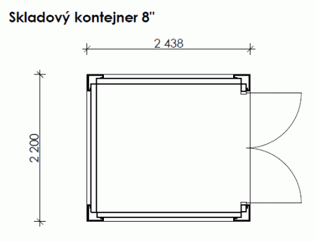 Lagercontainer 8'