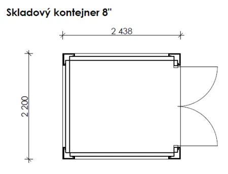 Lagercontainer 8' Lagercontainer 8'