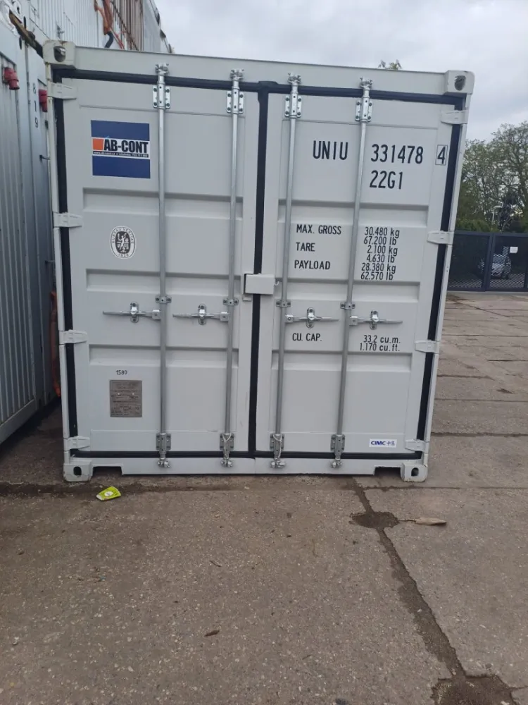Seecontainer RAL 7035 1580